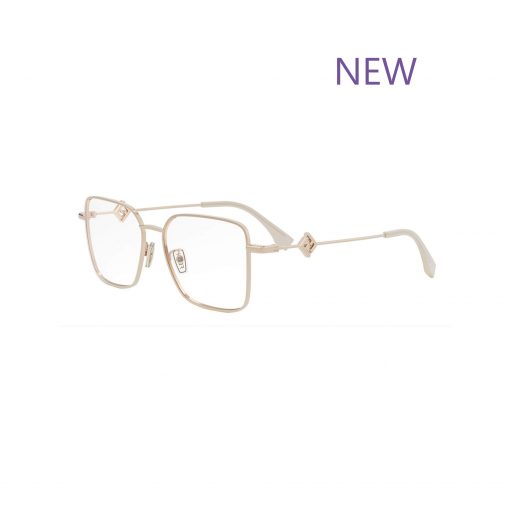 FENDI Ff diamonds FE50110F 028 54-16 Or Rose Brillant